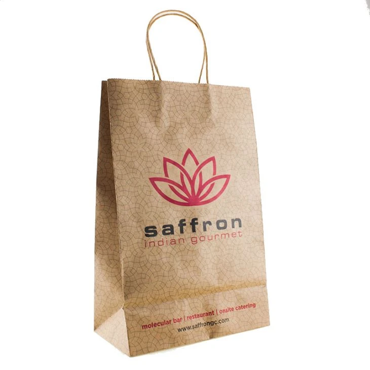 Mini Kraft Paper bags para sa mga groseri .